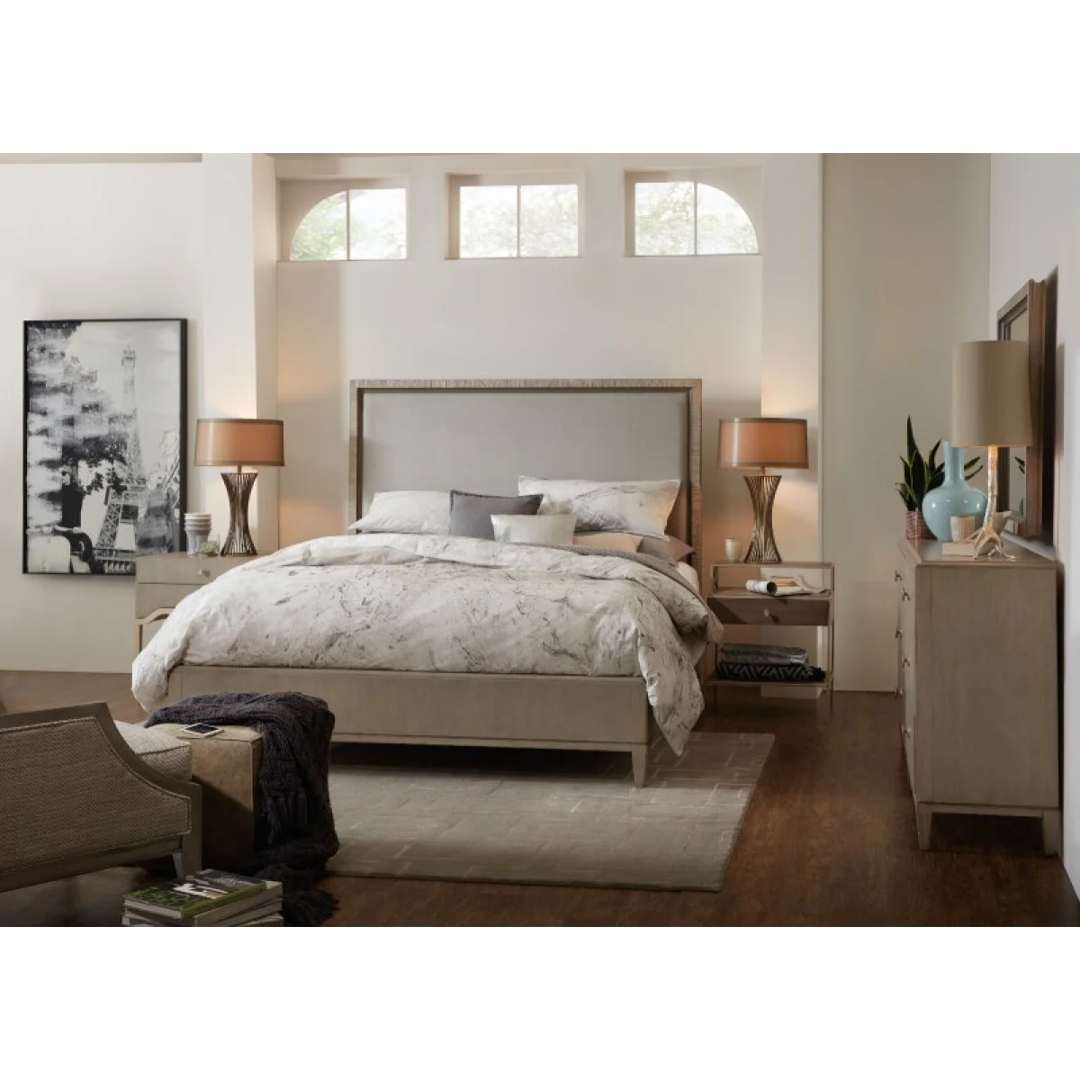 Bedroom Elixir 6/0-6/6 Upholstered Footboard Bed Parts Bed Parts 6