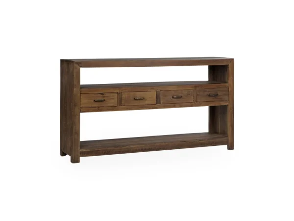 Mattai Reclaimed Wood 4dwr Console Console Tables Brown