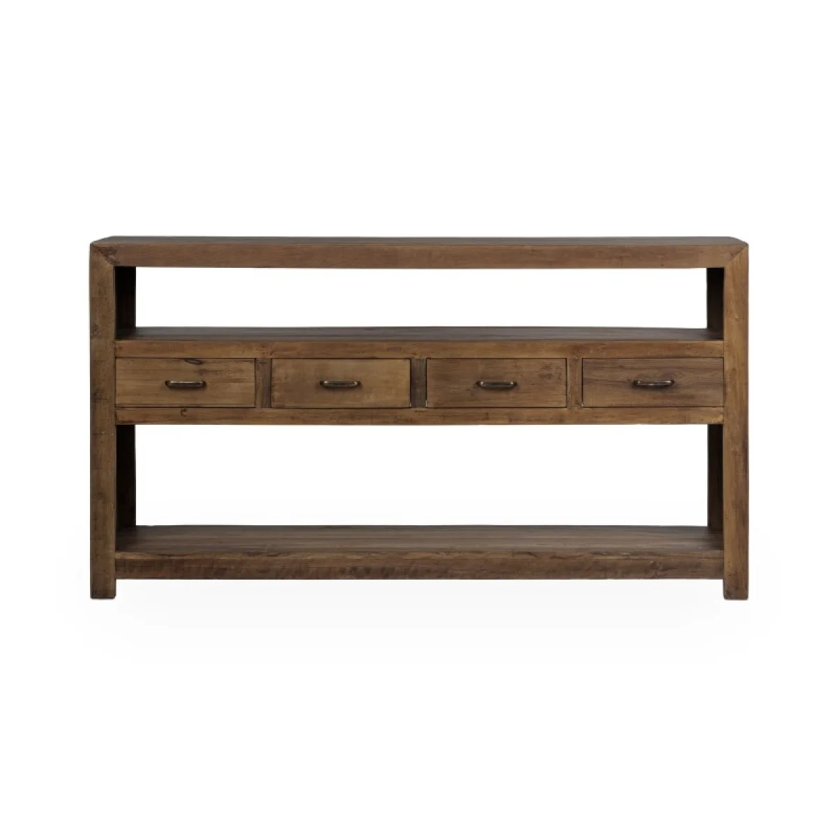Mattai Reclaimed Wood 4dwr Console Console Tables Brown 6