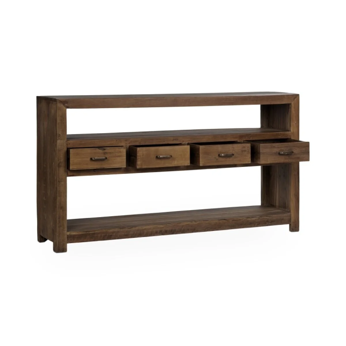 Mattai Reclaimed Wood 4dwr Console Console Tables Brown 9