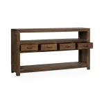 Mattai Reclaimed Wood 4dwr Console Console Tables Brown 19