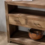 Mattai Reclaimed Wood 4dwr Console Console Tables Brown 22