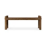 Marsa Reclaimed Wood Bench Chairs & Benches Brown 16