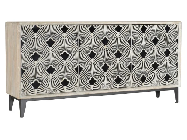 Commerce and Market 69in Entertainment Center Entertainment Stands Cream
