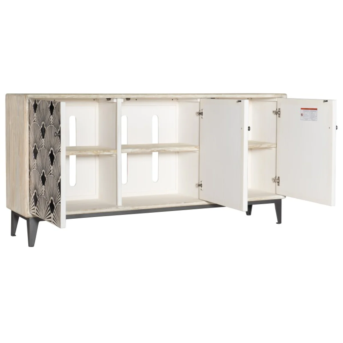 Commerce and Market 69in Entertainment Center Entertainment Stands Cream 7