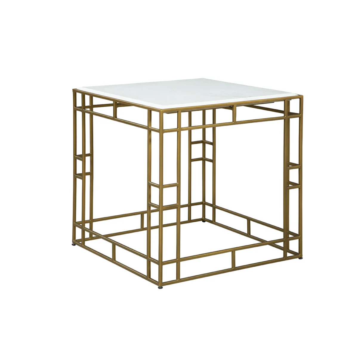 Gold Cubes Side Table End tables End Tables 4