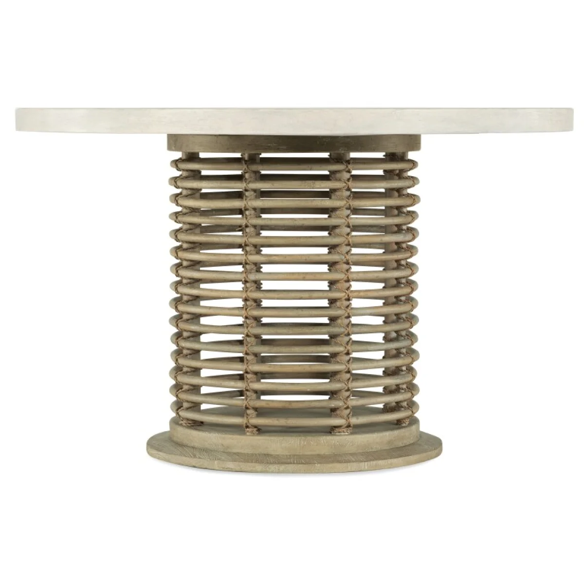 Surfrider 48in Rattan Round Dining Table Dining Tables Brown 8