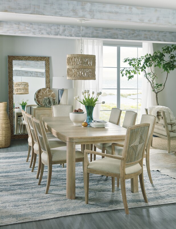 Surfrider Rectangle Dining Table with 1-18in Leaf Dining Tables Brown 9 Surfrider Rectangle Dining Table with 1-18in Leaf Dining Tables Brown 9