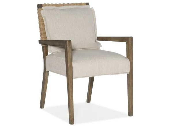 Surfrider Woven Back Side Chair Chairs & Benches Beige 16
