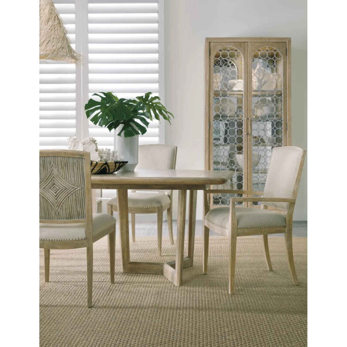 Surfrider Carved Back Side Chair Chairs & Benches Beige 9