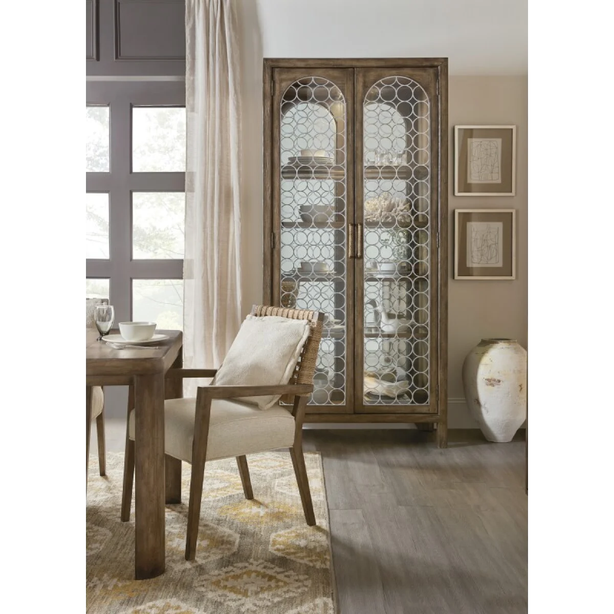 Sundance Display Cabinet Dining Storage Brown 9