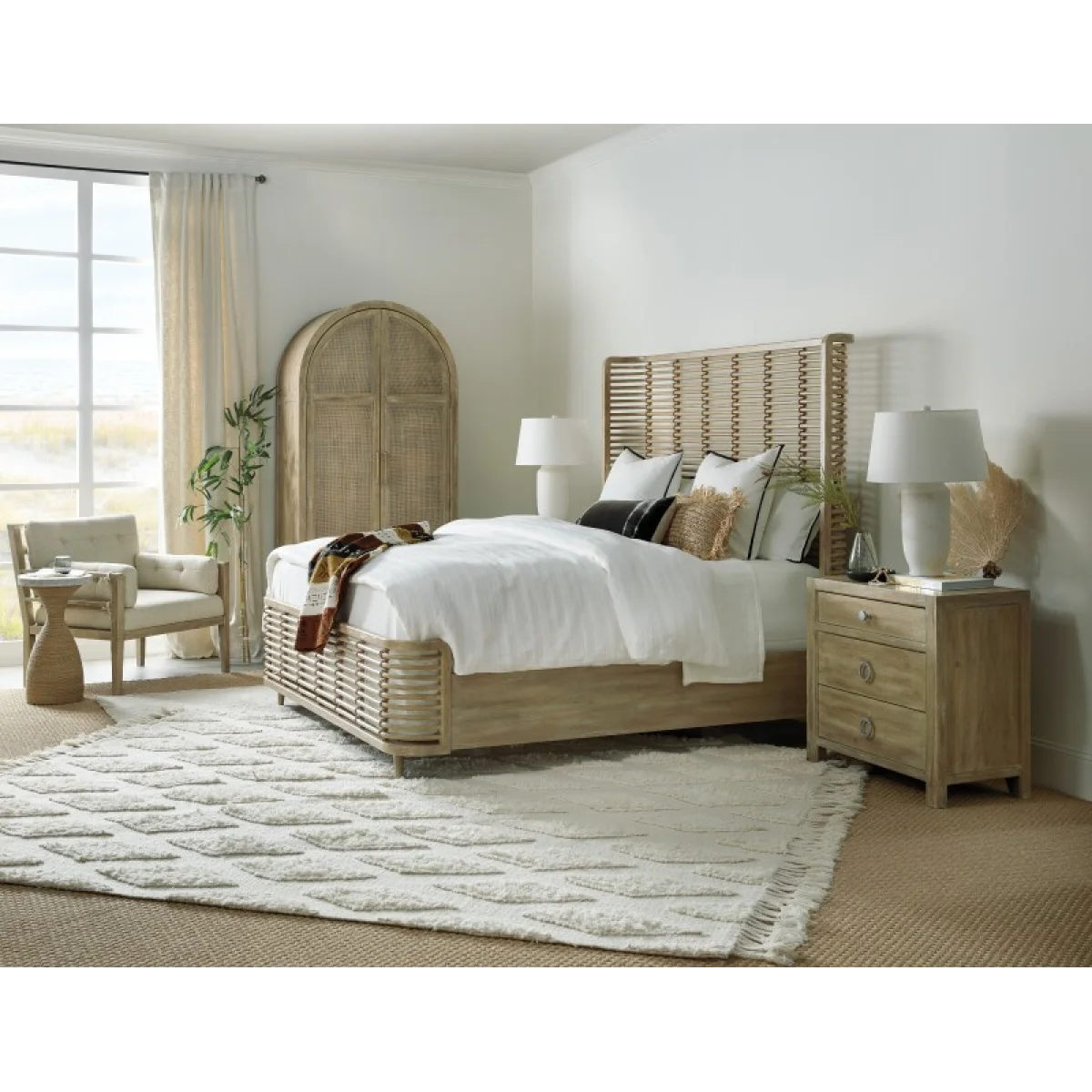 Surfrider Queen Rattan Bed Beds Beds 7