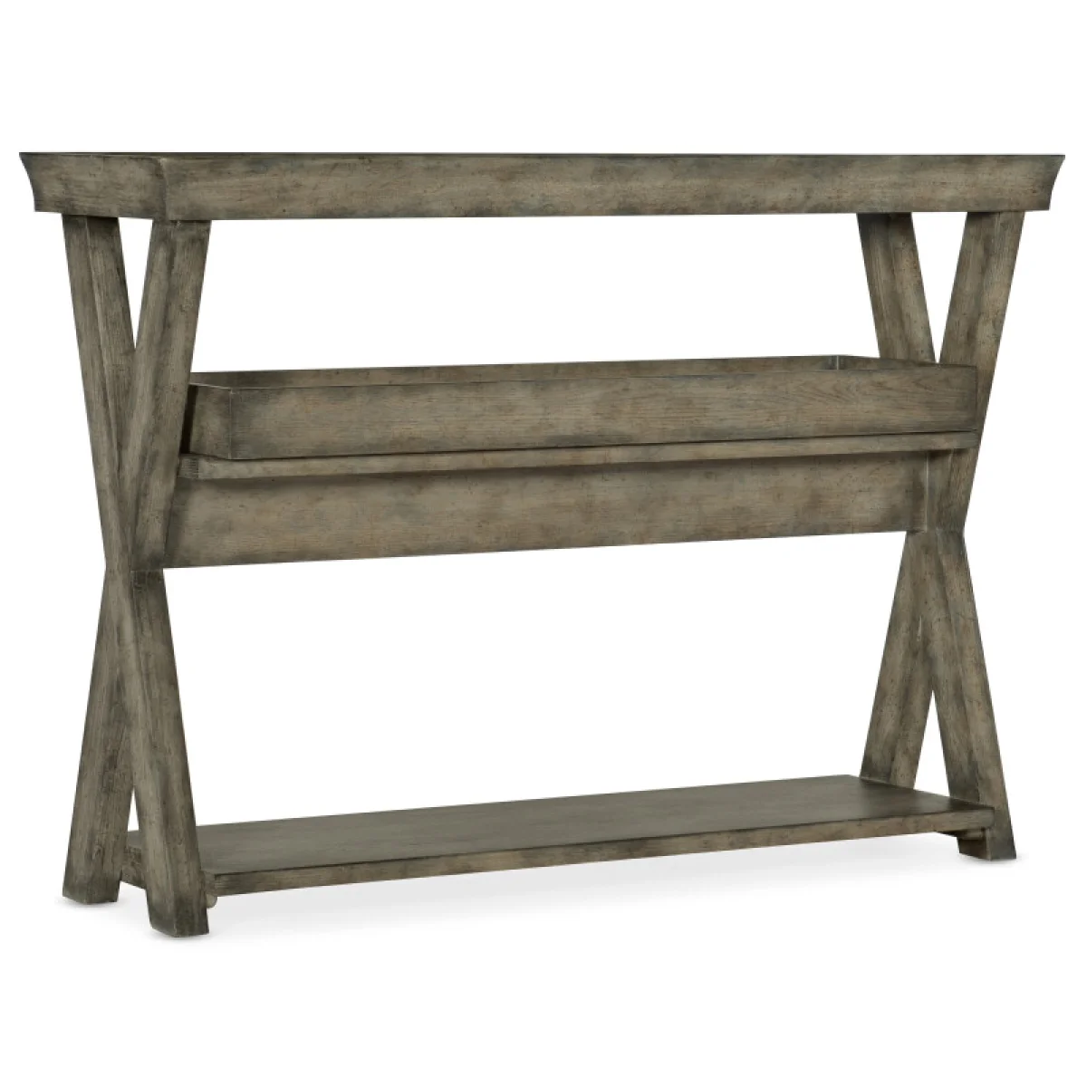 Alfresco Pertuso Tray Top Consulate Table Console Tables Brown 4