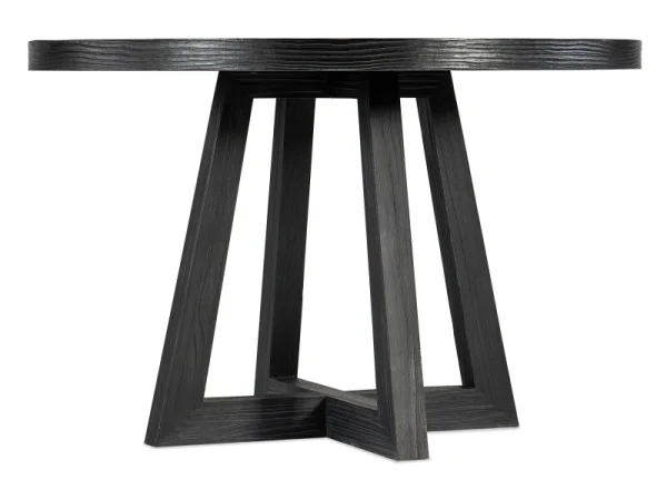 Chapman Shou Sugi Ban Petite Round Dining Table Dining Tables black
