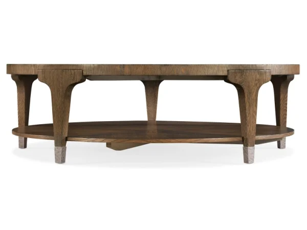 Chapman Round Cocktail Table Cocktail & Coffee Tables Brown