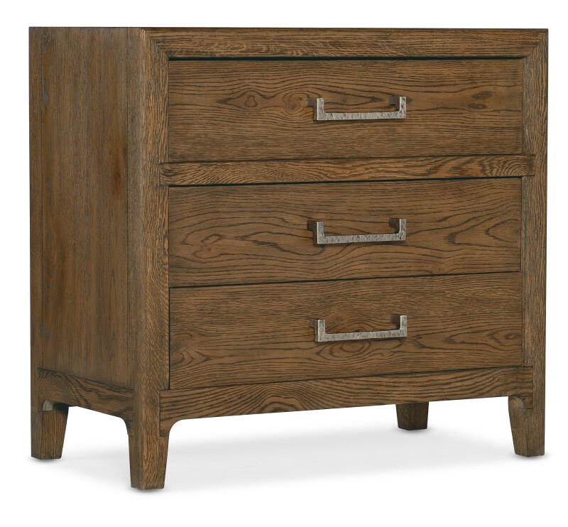 Chapman Three-Drawer Nightstand Nightstands Brown 4 Chapman Three-Drawer Nightstand Nightstands Brown 4