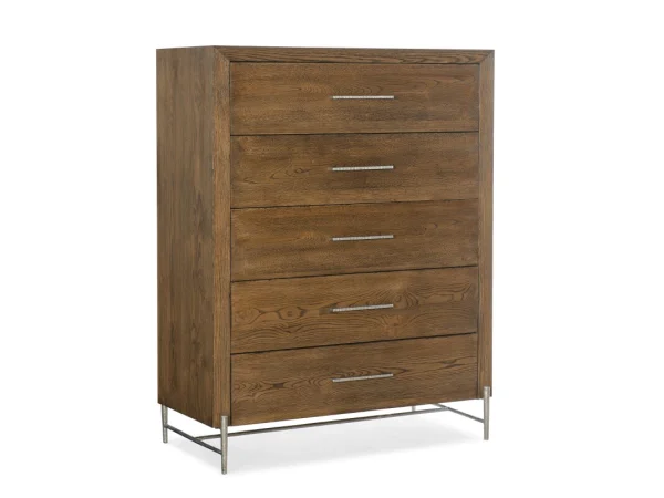 Chapman Five-Drawer Chest Chests Brown