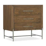Chapman Three-Drawer Nightstand Nightstands Brown 12