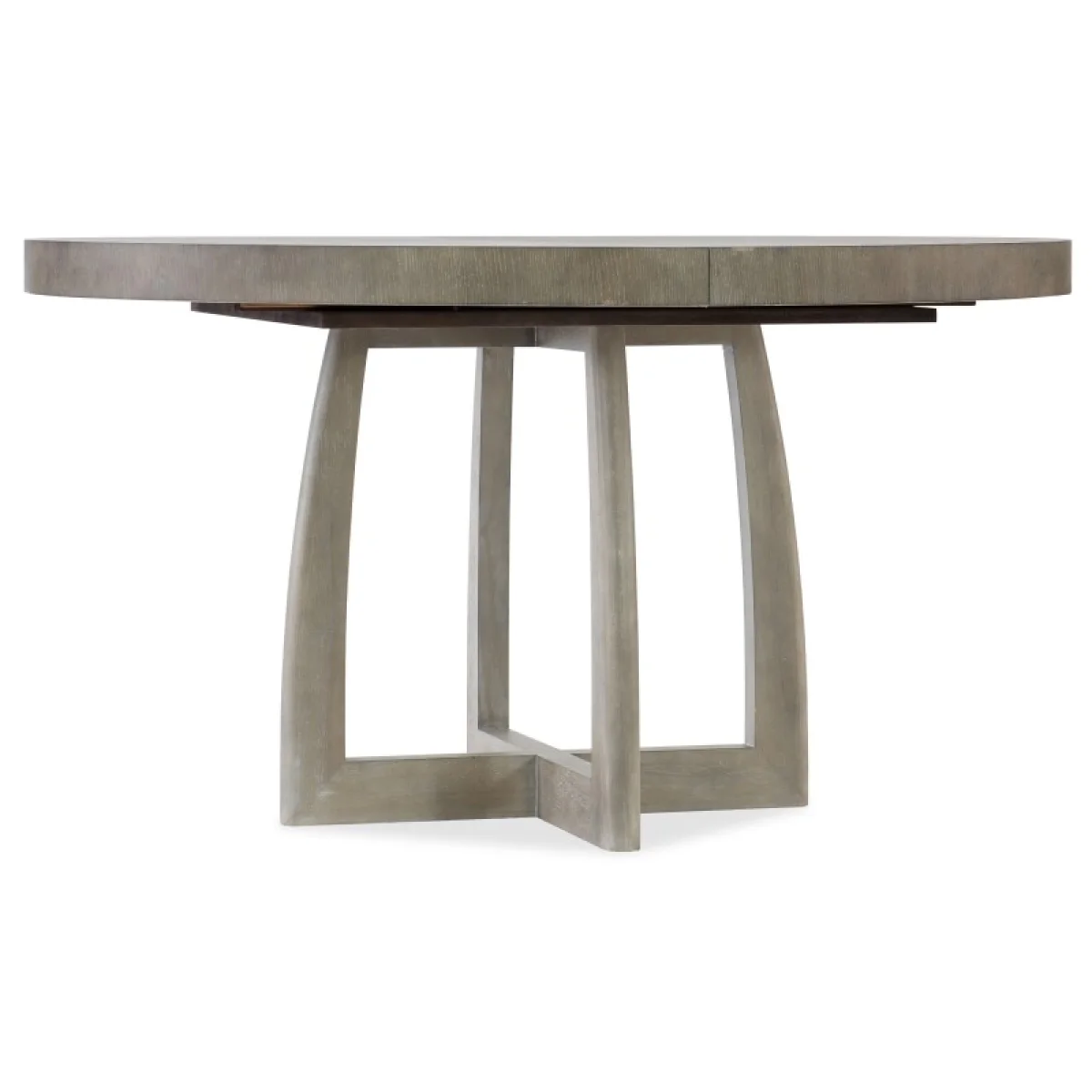 Affinity 48in Round Pedestal Dining Table with 1-18in Leaf Dining Tables Dining Tables 4