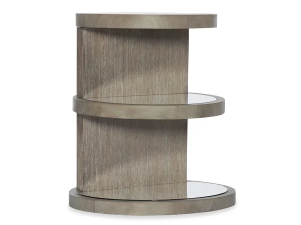 Affinity Round End Table End tables Brown