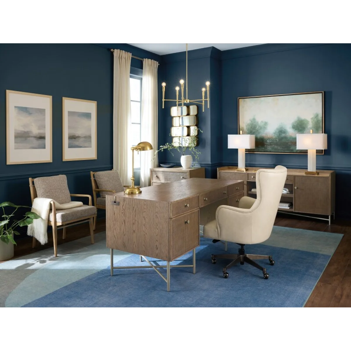 Sonnet Credenza Office Storage Brown 13