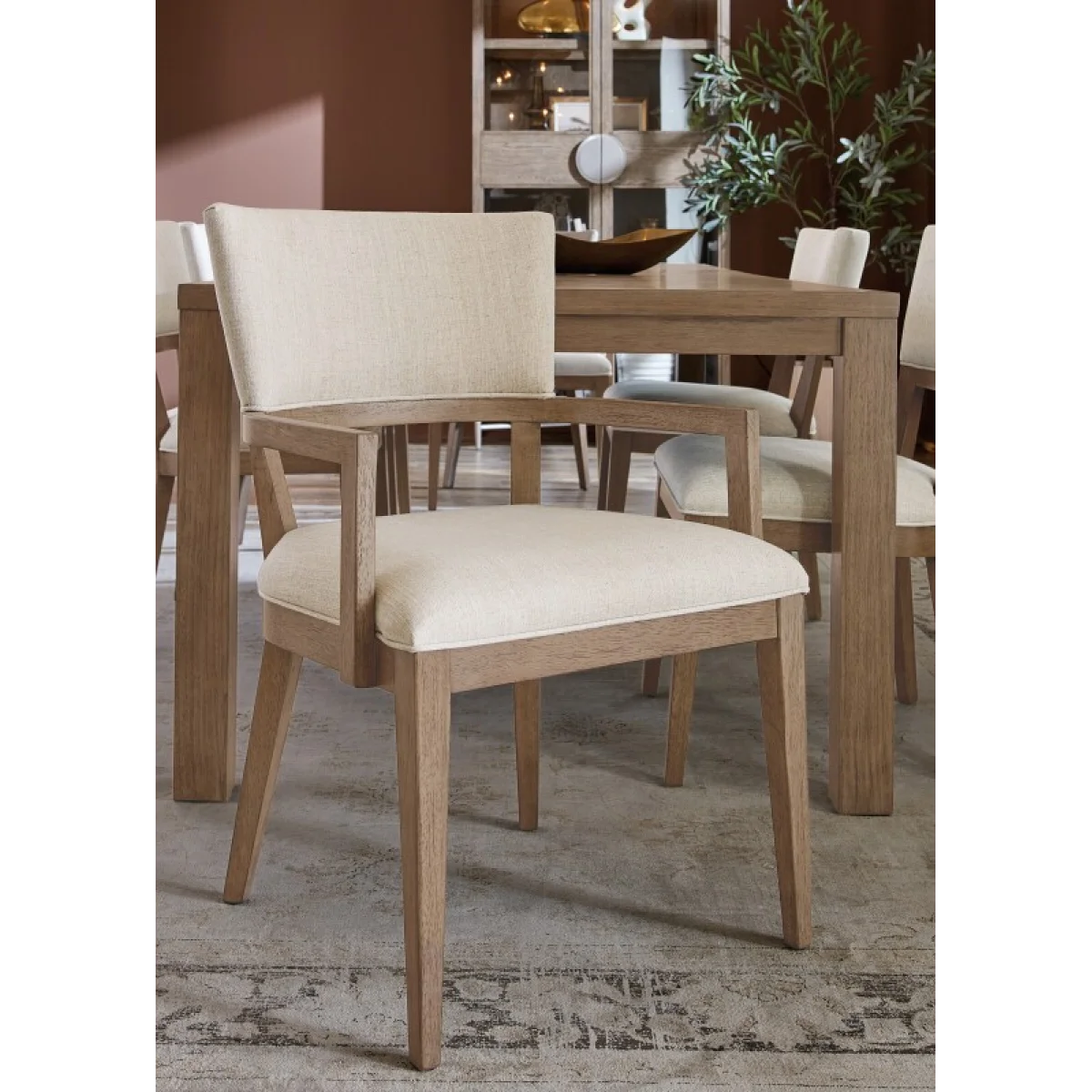 Sonnet Upholstered Dining Chair Chairs & Benches Beige 9