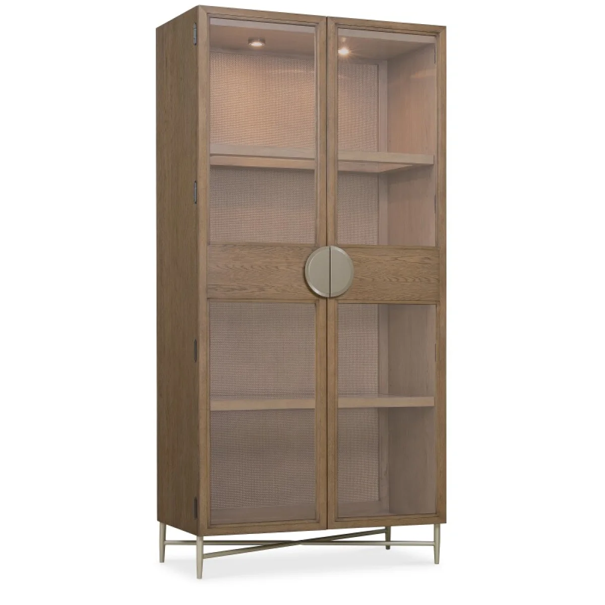 Sonnet Display Cabinet Dining Storage Brown 4