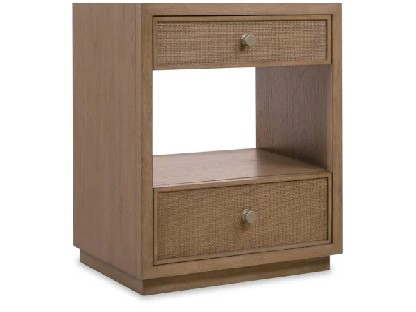 Sonnet Three-Drawer Nightstand Nightstands Brown 18