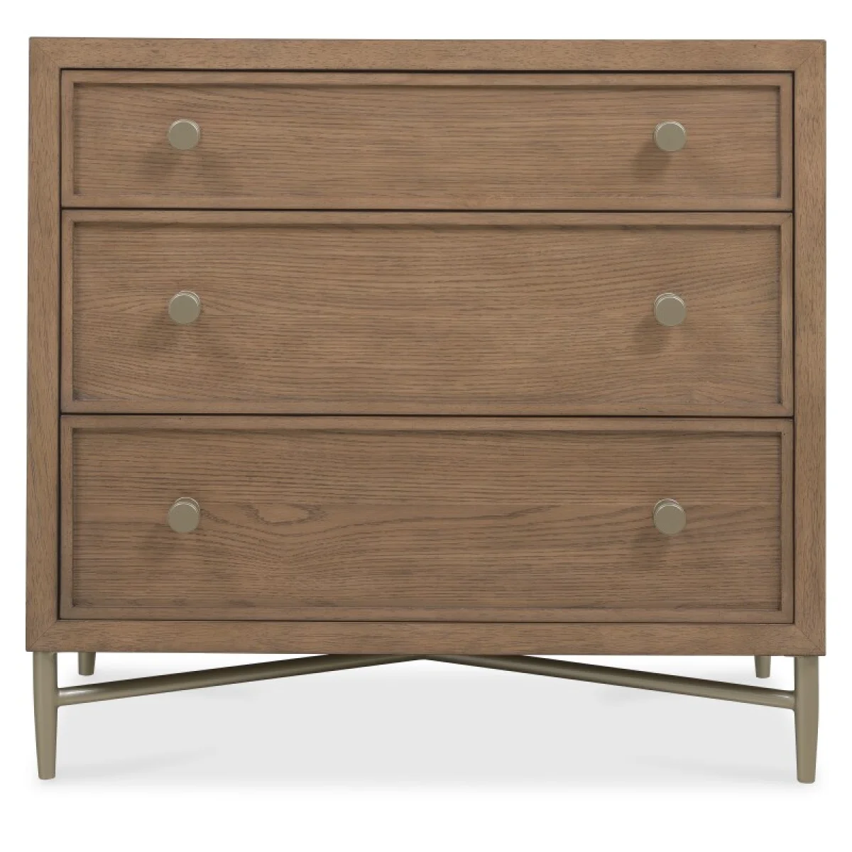 Sonnet Three-Drawer Nightstand Nightstands Brown 7