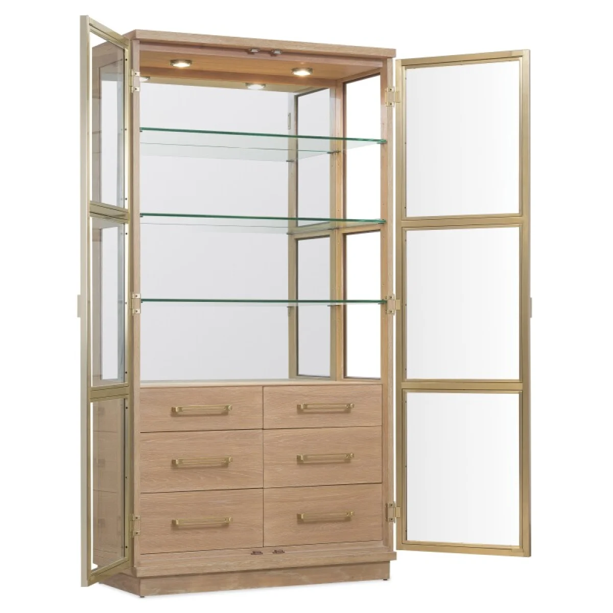 Banyon Bay Display Cabinet Dining Storage Brown 6