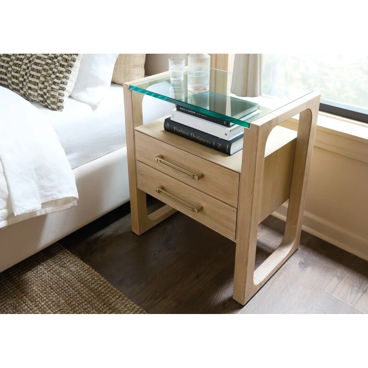 Banyon Bay Two Drawer Nightstand Nightstands Brown 9
