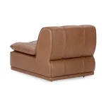Haven Upholstered Armless Chair White Chairs Brown 17