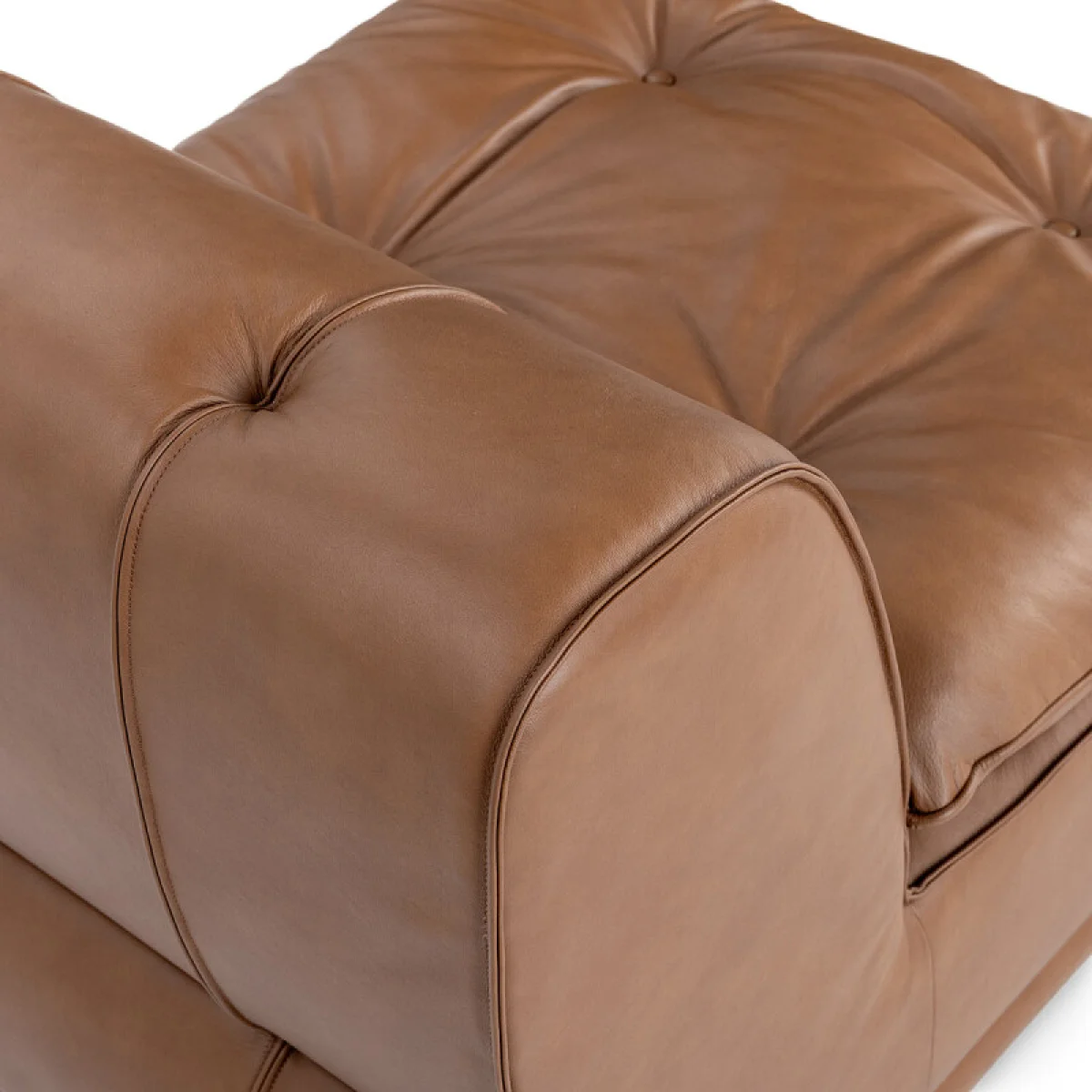 Haven Upholstered Armless Chair White Chairs Brown 9