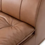 Haven Upholstered Armless Chair White Chairs Brown 19