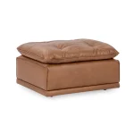 Haven Upholstered Ottoman White Ottomans & Poufs Brown 12