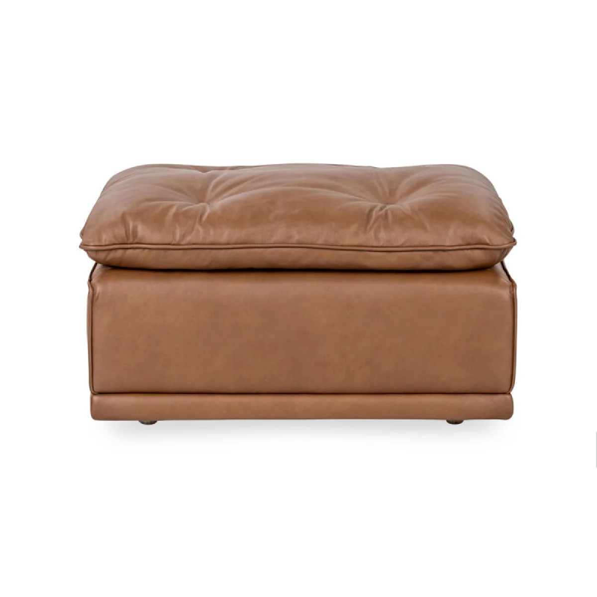 Haven Upholstered Ottoman White Ottomans & Poufs Brown 6