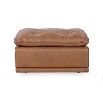 Haven Upholstered Ottoman White Ottomans & Poufs Brown 14