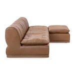 Haven Leather Modular 3pc Sectional W/ Ottoman - Image 4