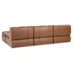 Haven Leather Modular 3pc Sectional W/ Ottoman - Image 5