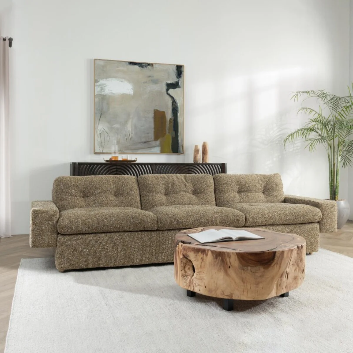 Lucca Upholstered Sofa Sofas Brown 12