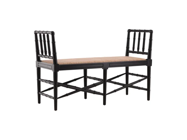 Black Palm Bench Chairs & Benches black