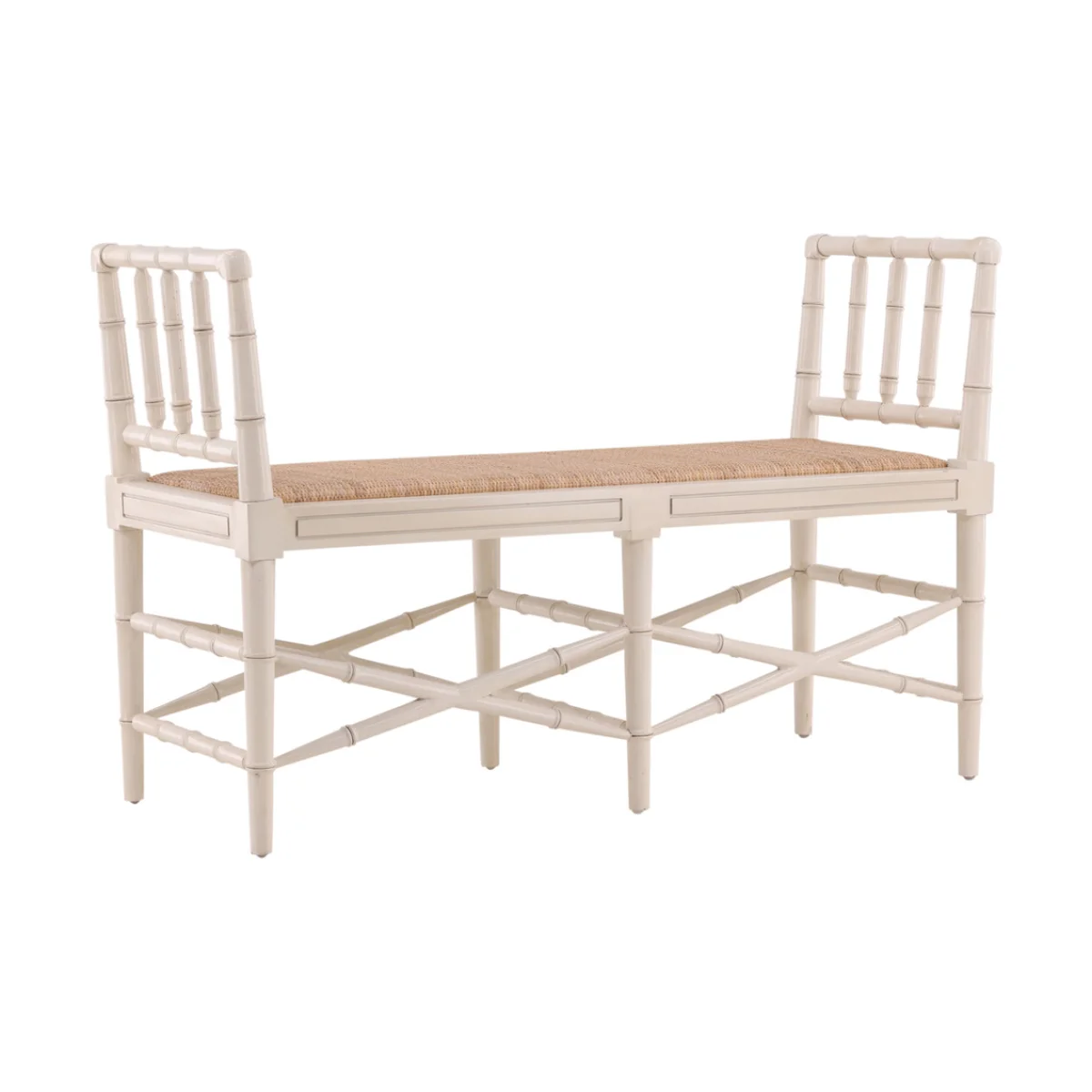 Cream Palm Bench Chairs & Benches Chairs & Benches 4