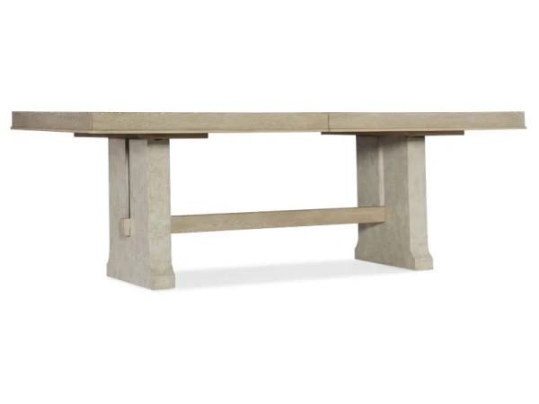 Cascade Rectangle Dining Table with 1-22 in Leaf Dining Tables Brown