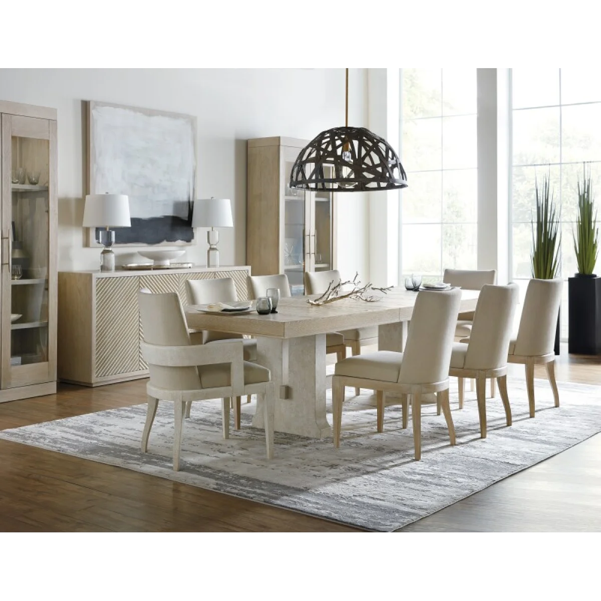 Cascade Rectangle Dining Table with 1-22 in Leaf Dining Tables Brown 10