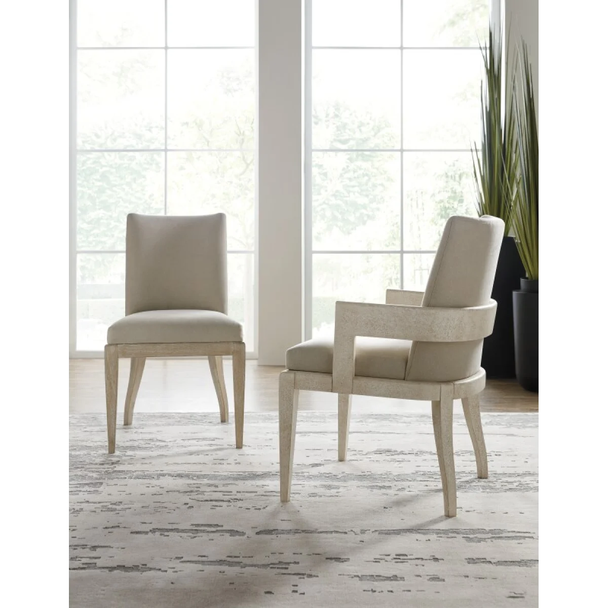 Cascade Upholstered Side Chair Chairs & Benches Beige 9