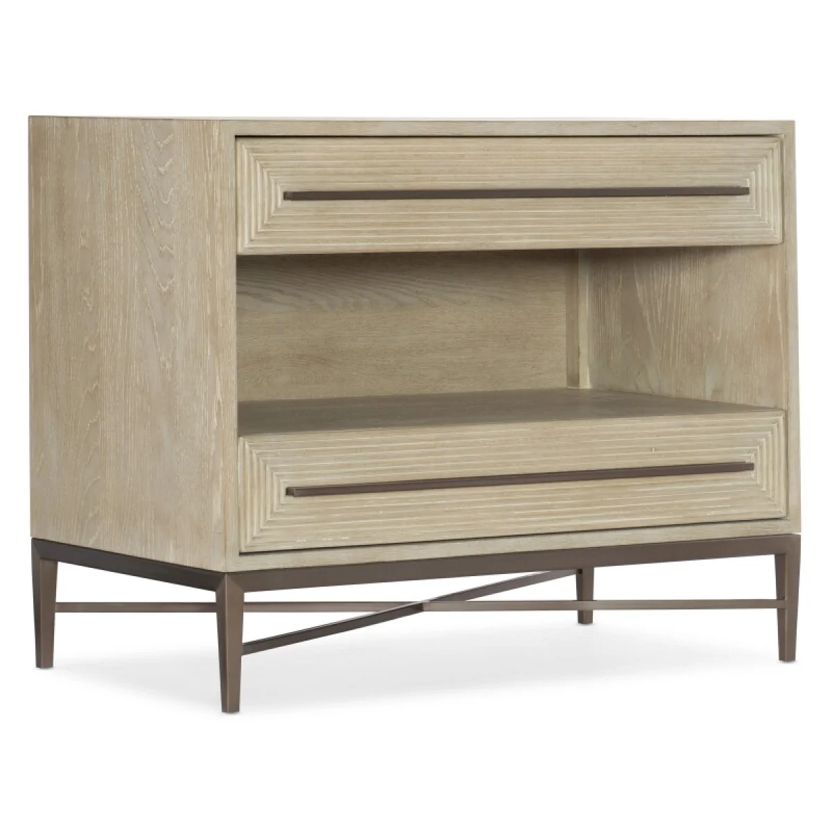 Cascade Two-Drawer Nightstand Nightstands Brown 4