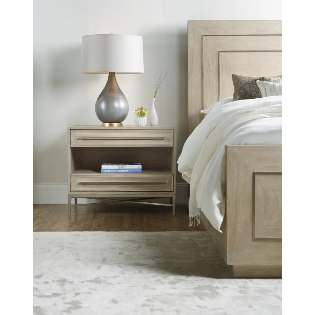 Cascade Two-Drawer Nightstand Nightstands Brown 7