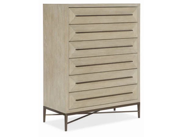 Cascade Six-Drawer Chest Chests Brown