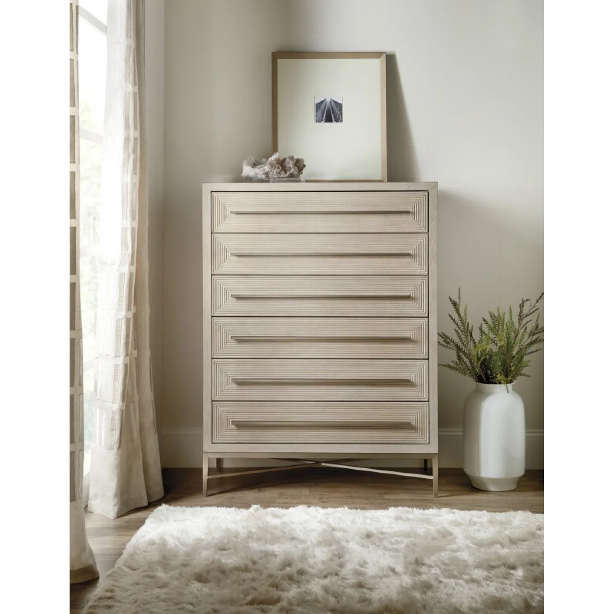 Cascade Six-Drawer Chest Chests Brown 7