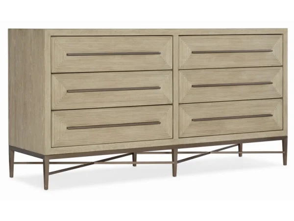 Cascade Six-Drawer Dresser Dressers Brown